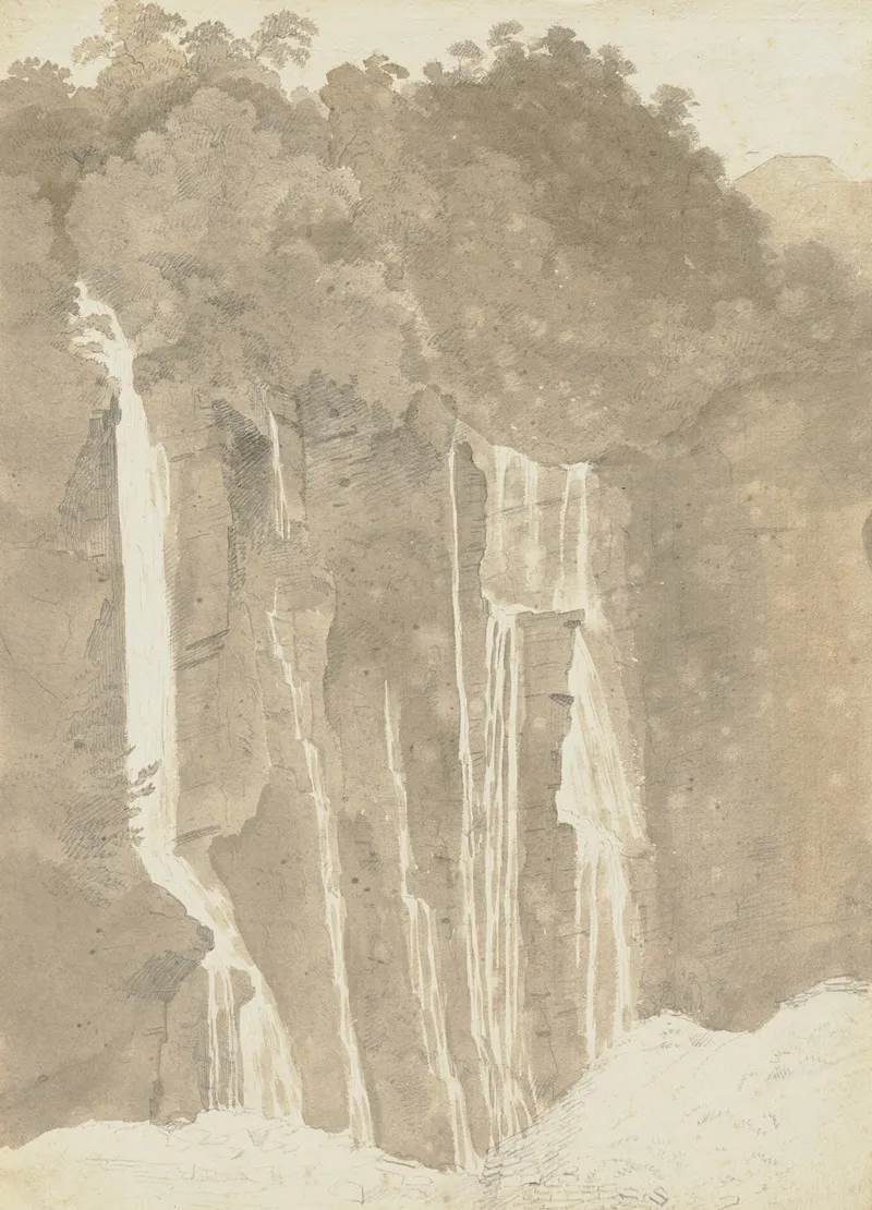 Wasserfall 3 by Ferdinand Kobell - Canvas Print