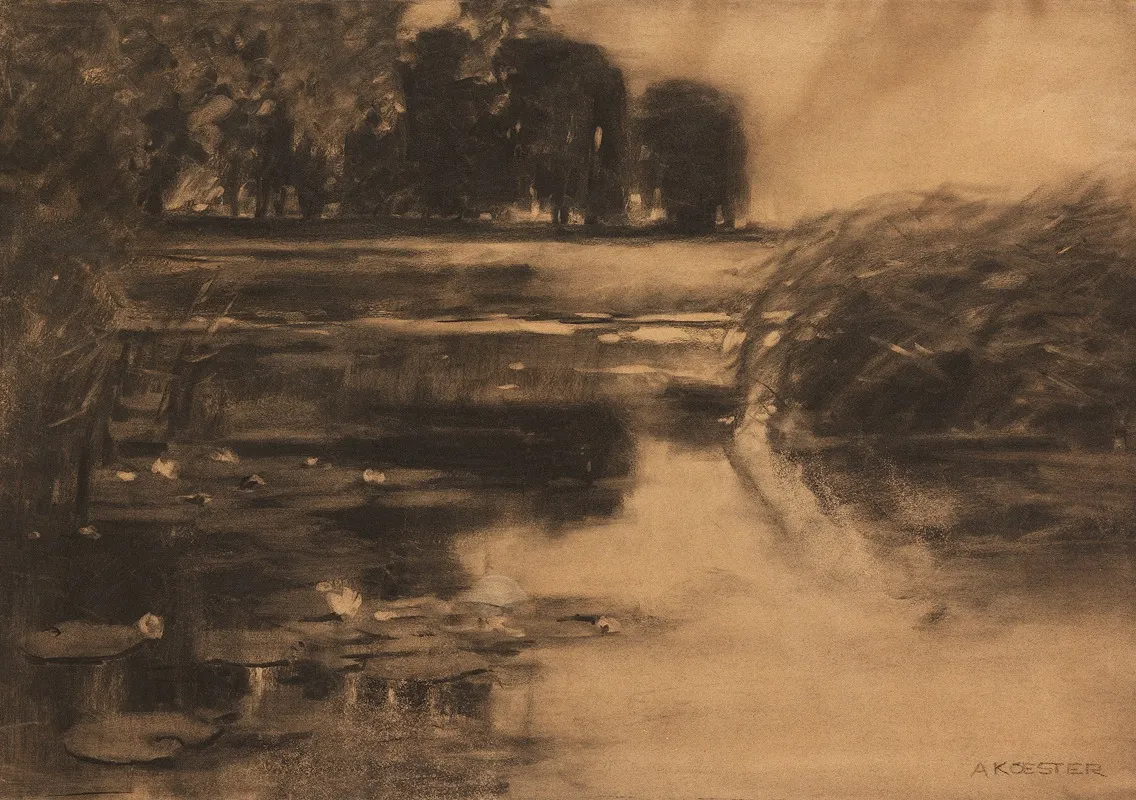 Wasserlandschaft by Alexander Koester - Canvas Print