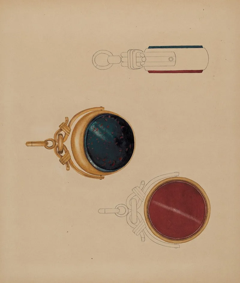 Watch Fob 2 by Isidore Steinberg - Canvas Print