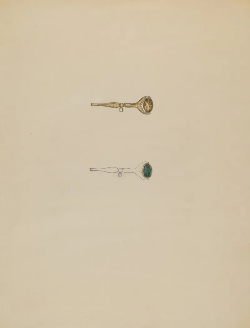 Watch Key by Gladys Cook - Canvas Print