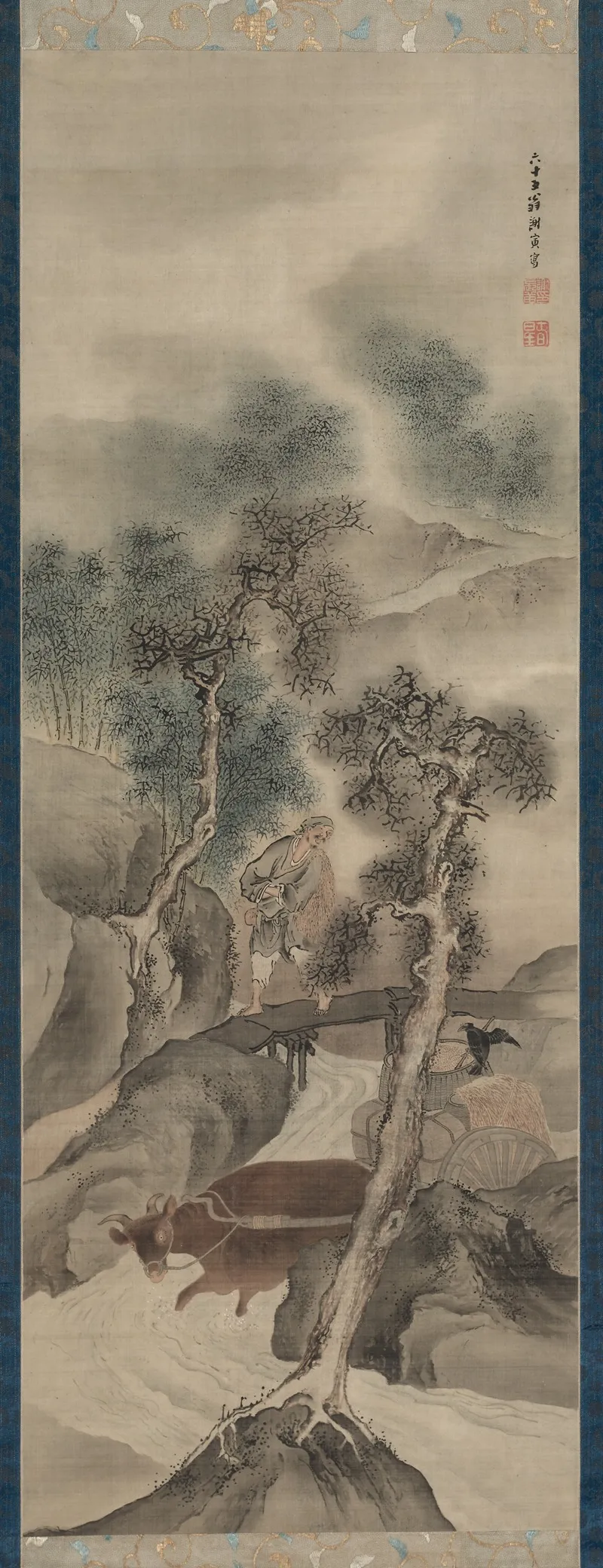 Water Buffalo Returning Home by Yosa Buson - Canvas Print