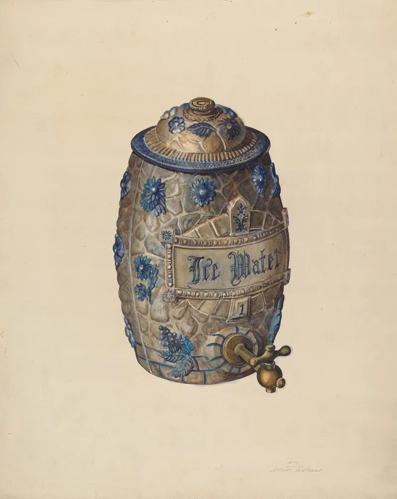 Water Jug by Arthur Mathews - Canvas Print