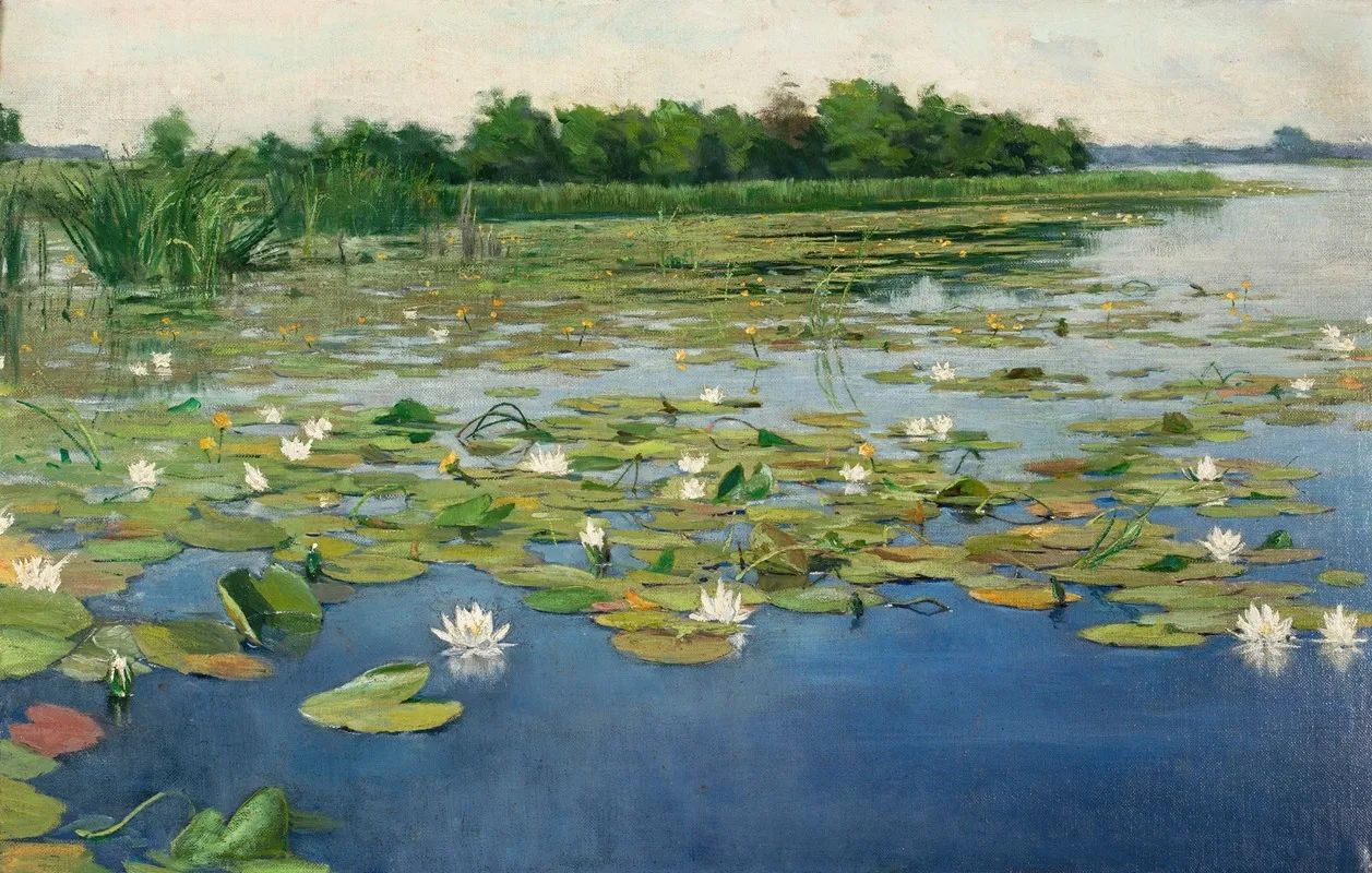 Water Lilies 5 by Henryk Weyssenhoff - Canvas Print