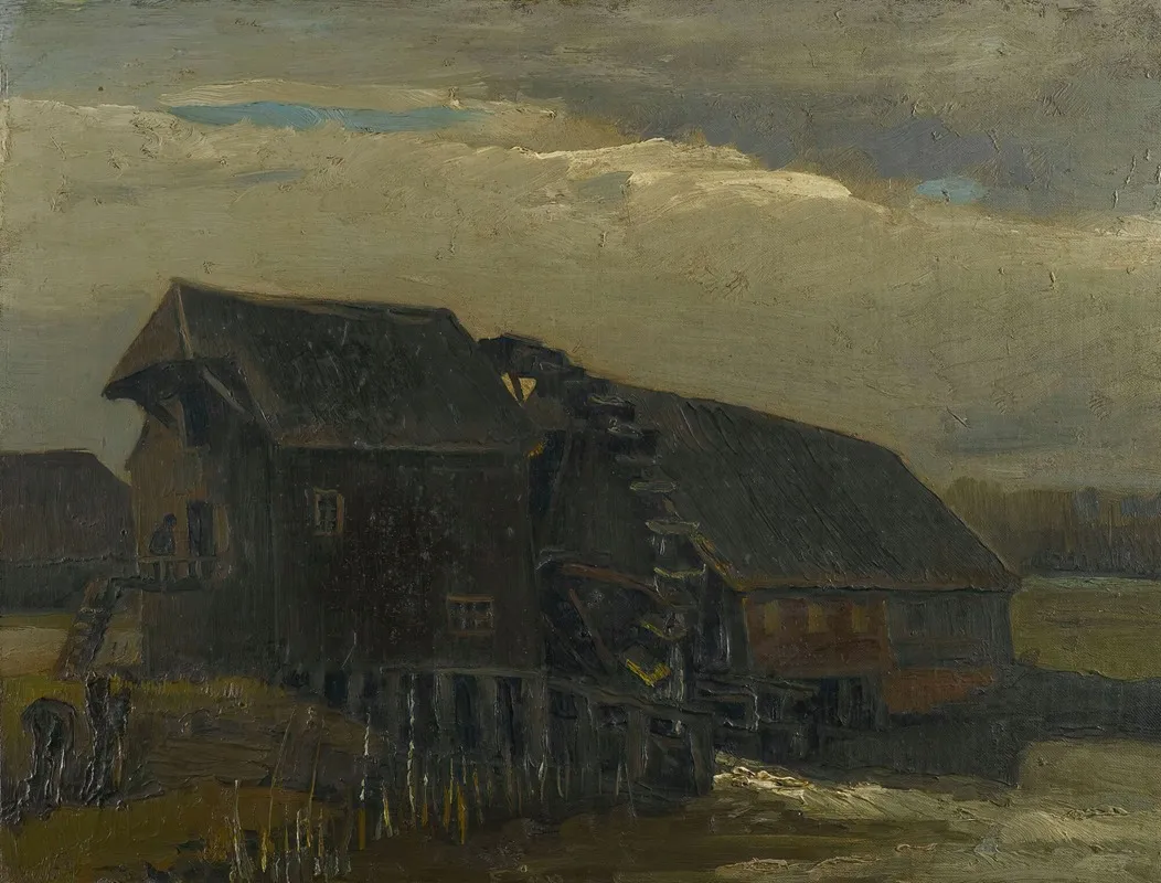 Water Mill At Opwetten by Vincent van Gogh - Canvas Print