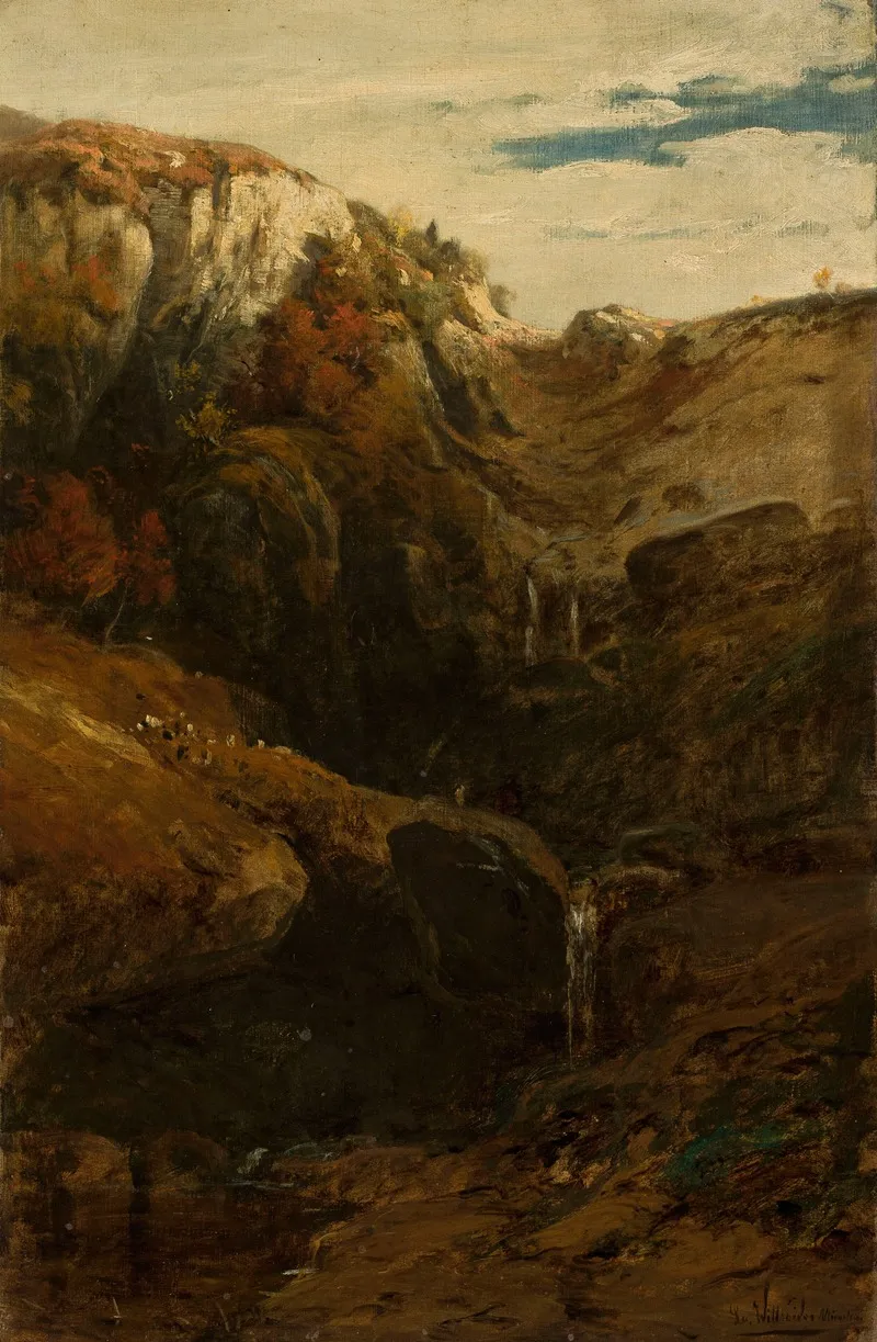 Waterfall 11 by Ludwig Willroider - Canvas Print