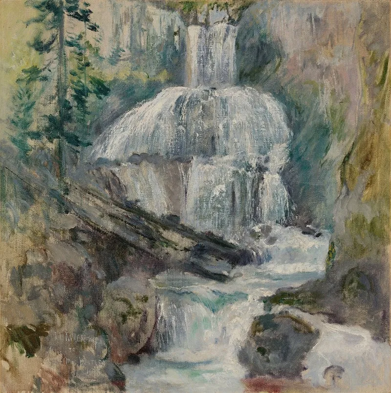 Waterfall 20 by John Henry Twachtman - Canvas Print