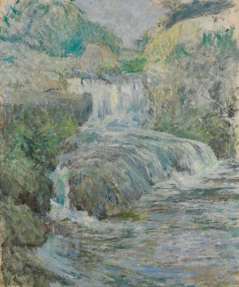 Waterfall 5 by John Henry Twachtman - Canvas Print