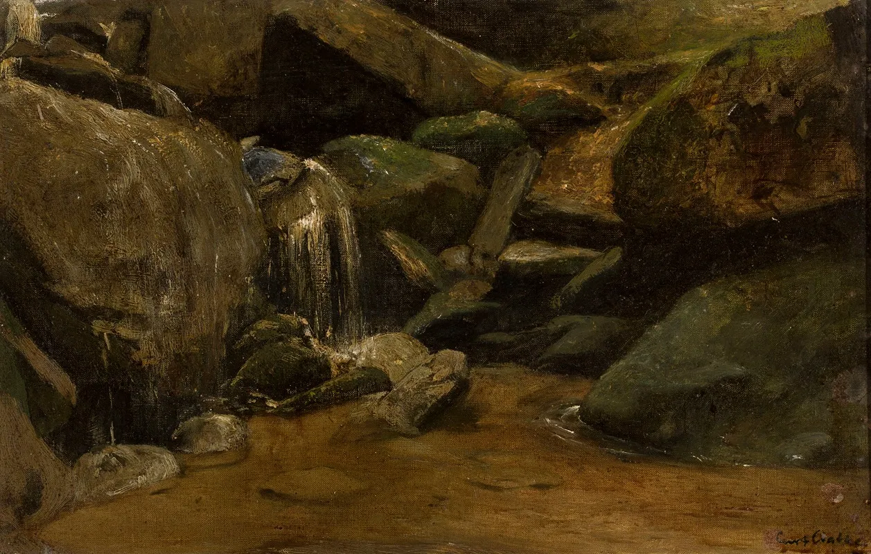 Waterfall 6 by Curt Agthe - Canvas Print