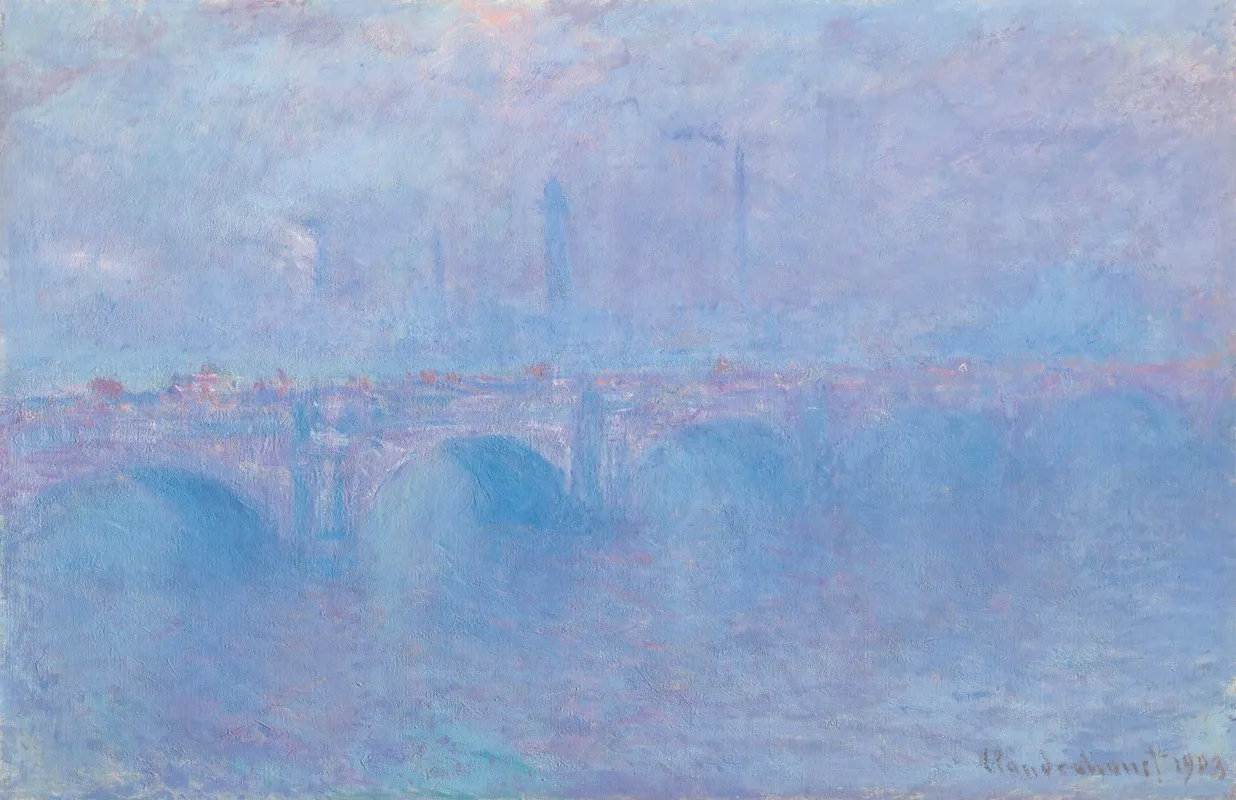 Waterloo Bridge Effet De Brouillard