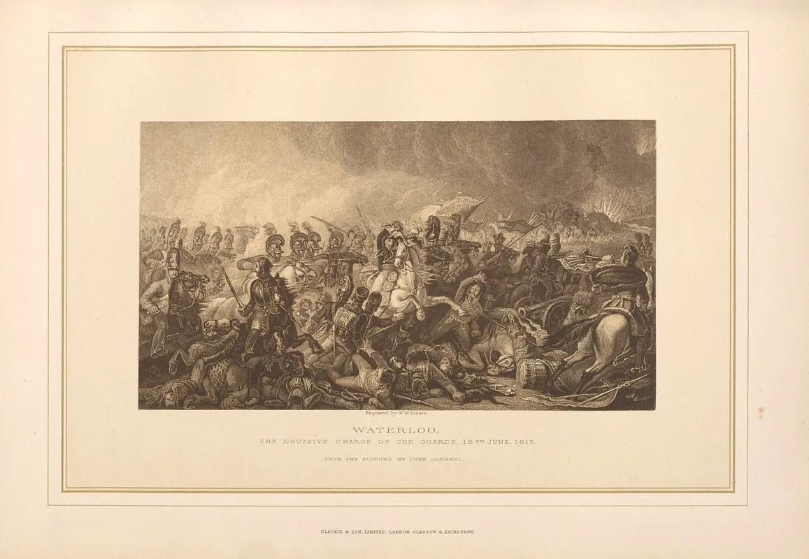 Waterloo The Decisive Charge Of The Life Guards Luke Glennell by Thomas Archer - Canvas Print
