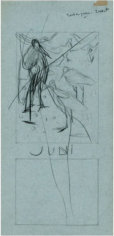 Watervogels Juli by Theo van Hoytema - Canvas Print