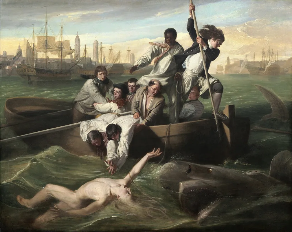 Watson And The Shark by John Singleton Copley - Canvas Print