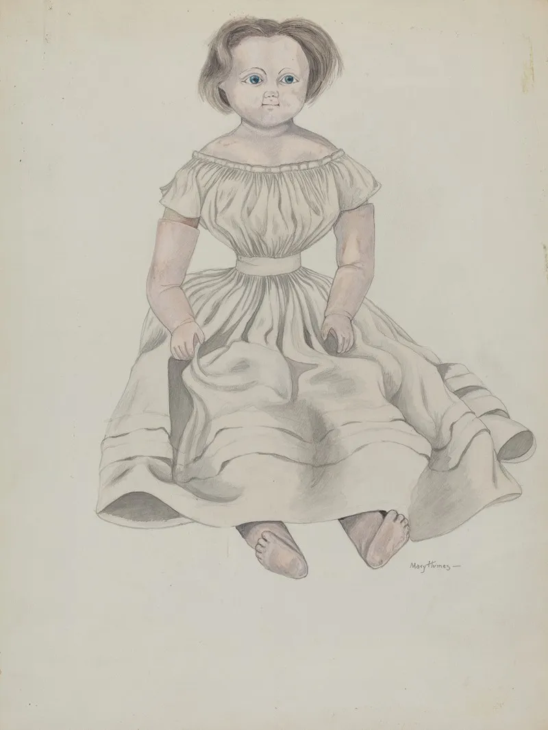 Wax Doll 4 by Mary E. Humes - Canvas Print