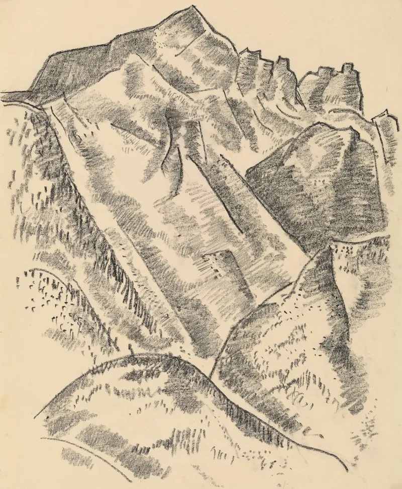 Waxenstein 2 by Marsden Hartley - Canvas Print