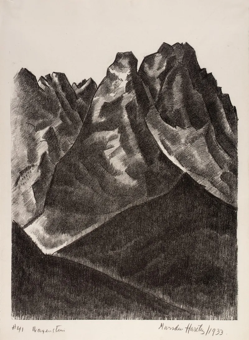 Waxenstein by Marsden Hartley - Canvas Print