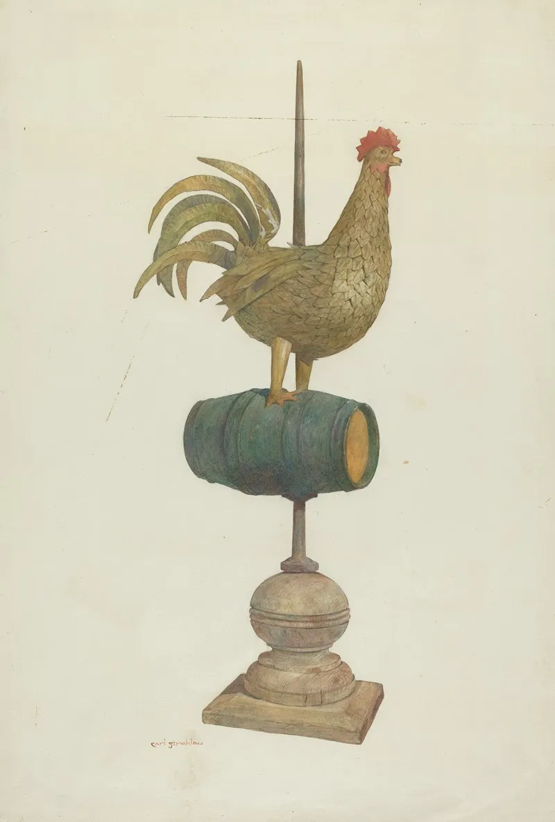 Weather Vane 14 by Carl Strehlau - Canvas Print