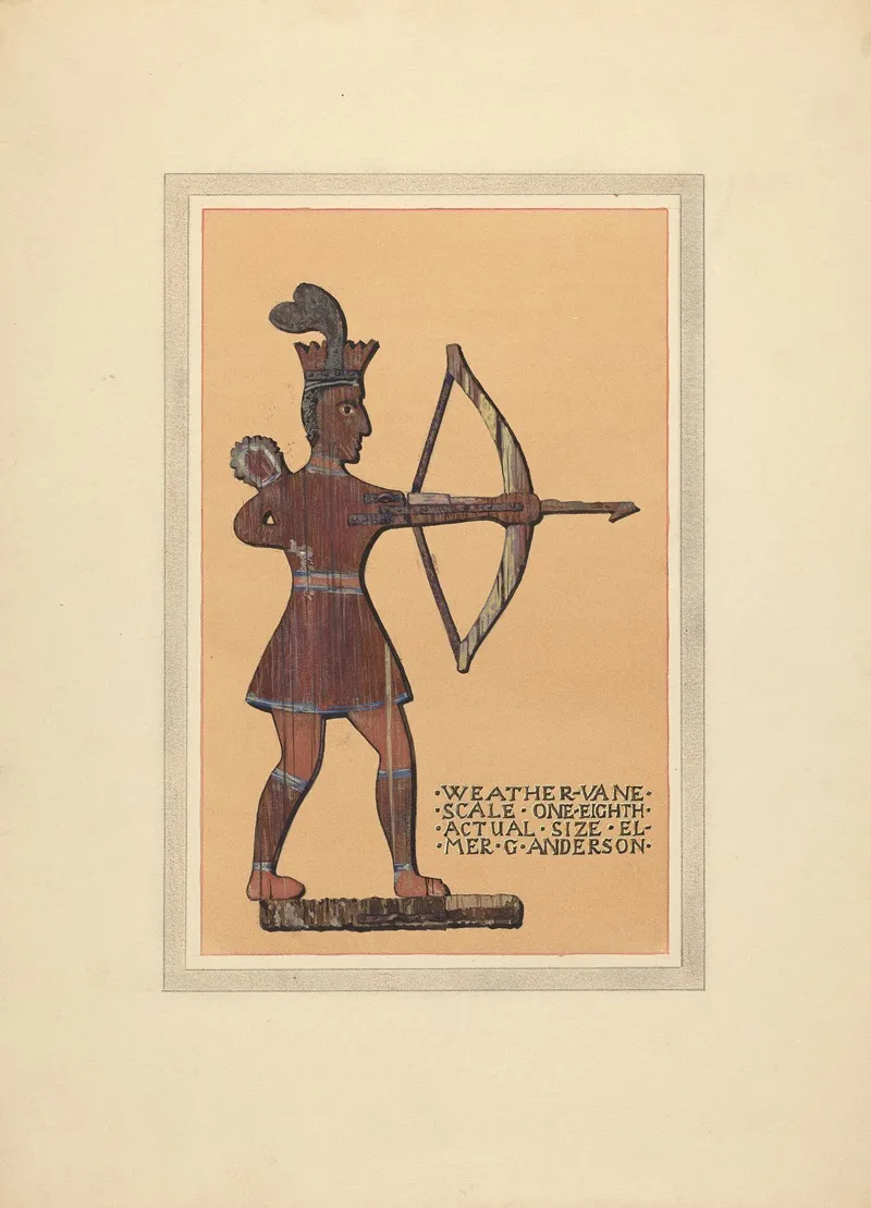 Weather Vane 29 by Elmer G. Anderson - Canvas Print