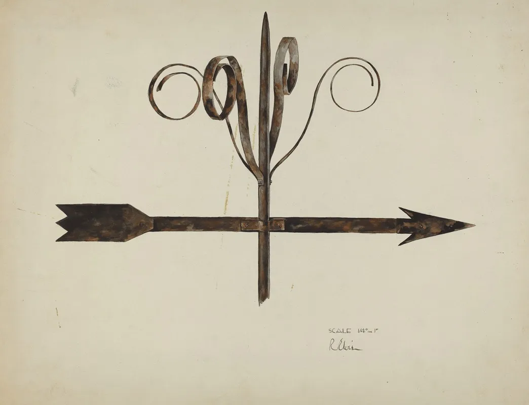 Weather Vane 77 by Roberta Elvis - Canvas Print