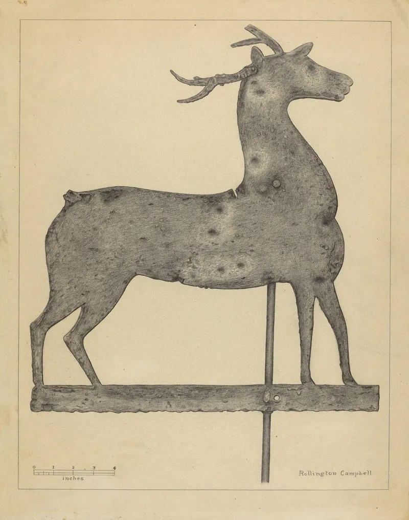 Weather Vane 81 by Rollington Campbell - Canvas Print