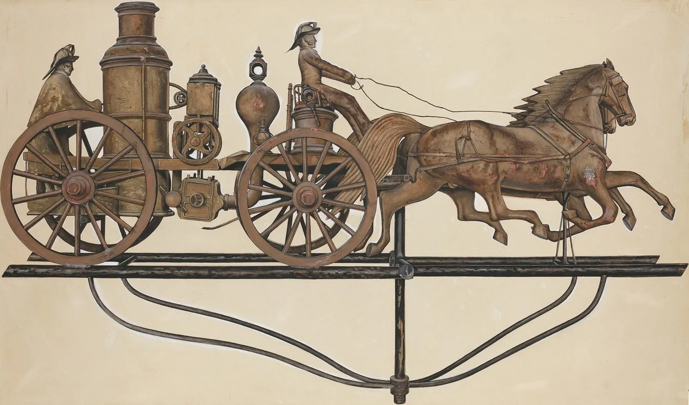 Weather Vane Model Fire Engine