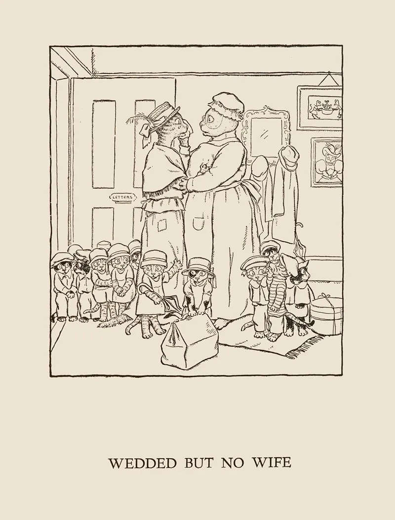 Wedded But No Wife by William Ely Hill - Canvas Print