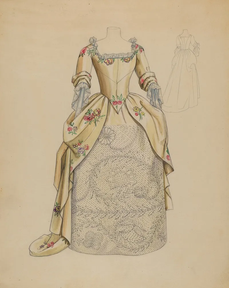 Wedding Dress 14 by Jean Peszel - Canvas Print