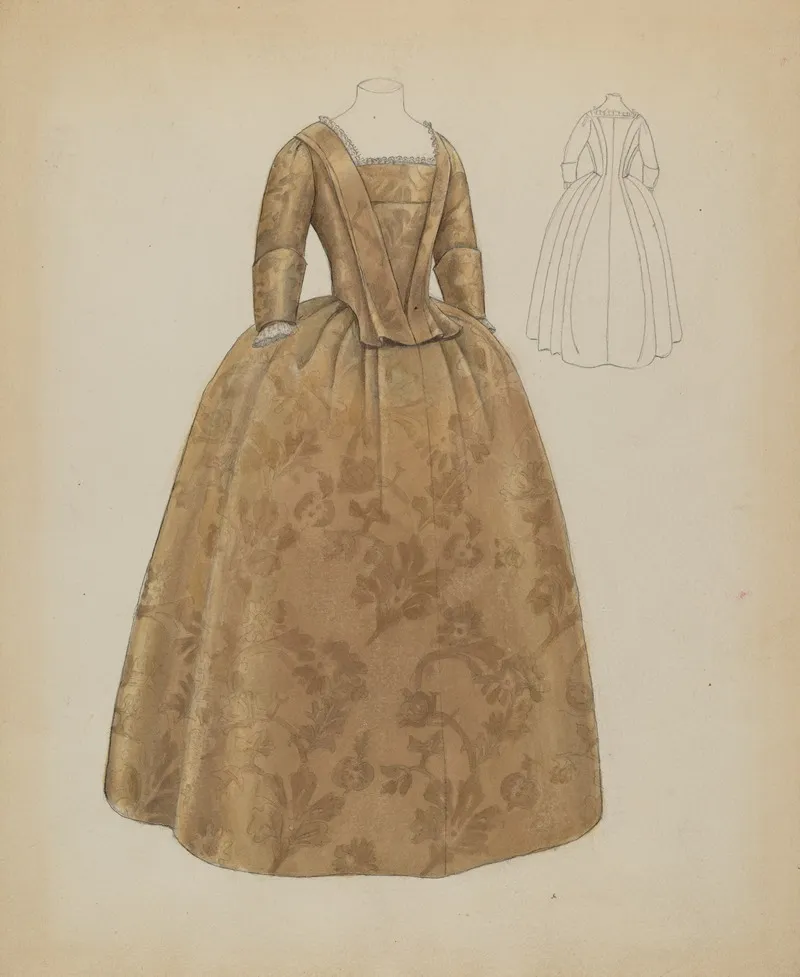 Wedding Dress 6 by Bessie Forman - Canvas Print