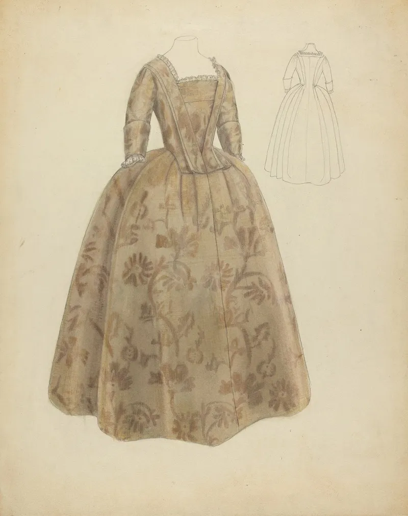 Wedding Dress 7 by Bessie Forman - Canvas Print