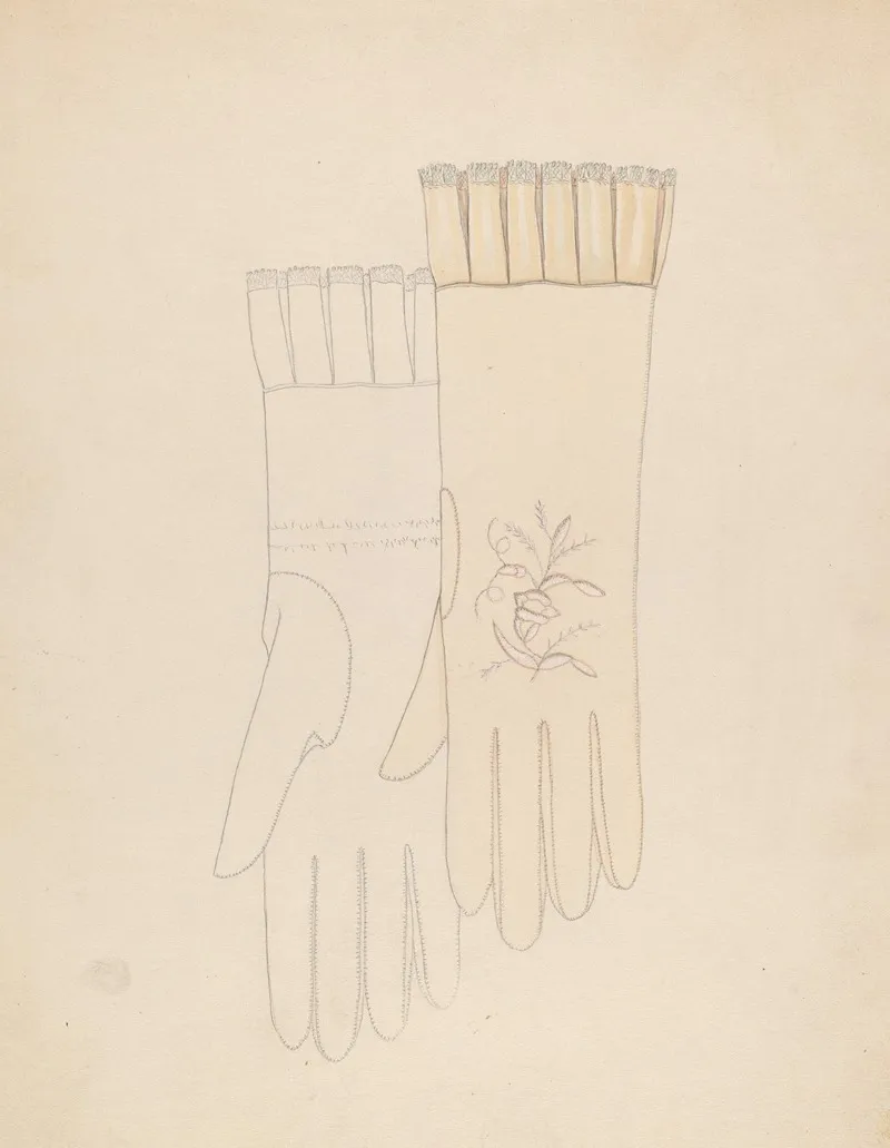 Wedding Gloves by Gladys Cook - Canvas Print