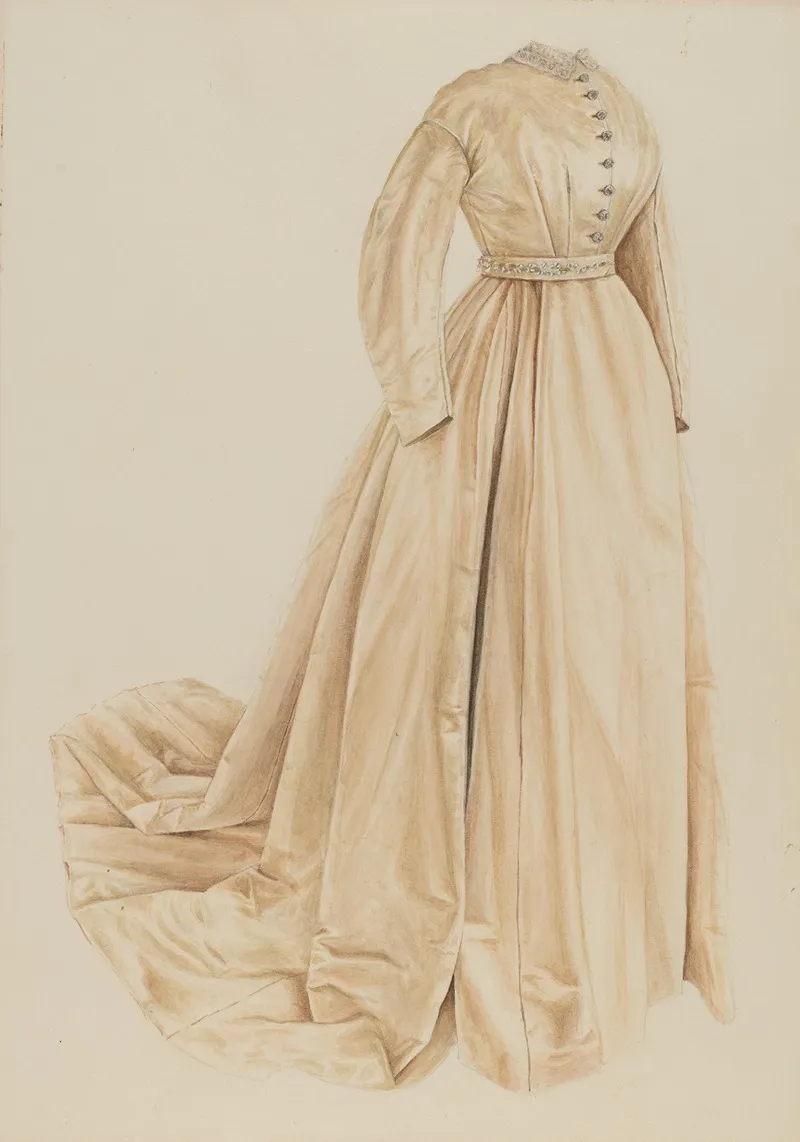 Wedding Gown by Lucien Verbeke - Canvas Print