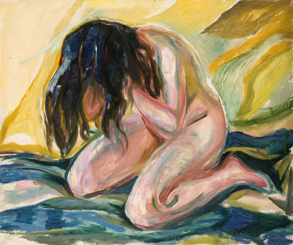 Weeping Nude by Edvard Munch - Canvas Print