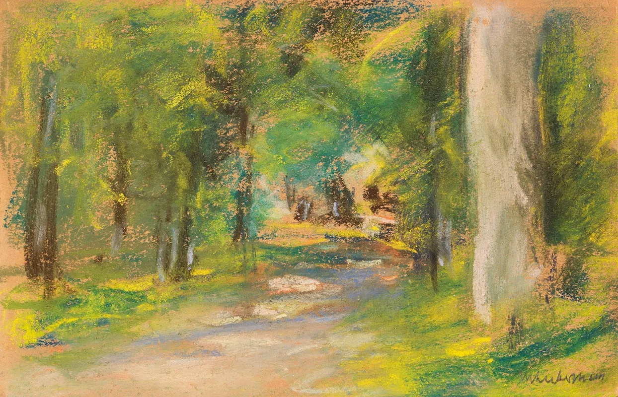 Weg Im Wald by Max Liebermann - Canvas Print