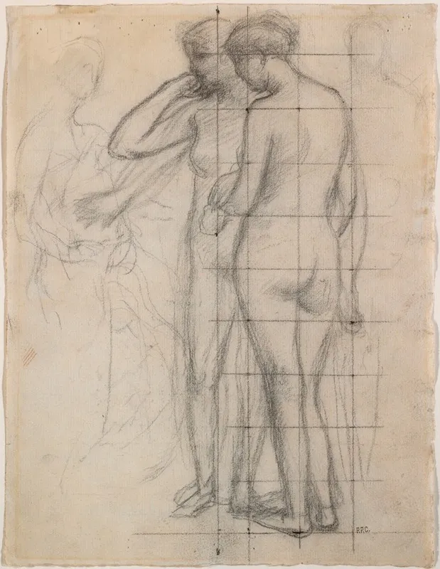 Weibliche Aktstudie Stehend