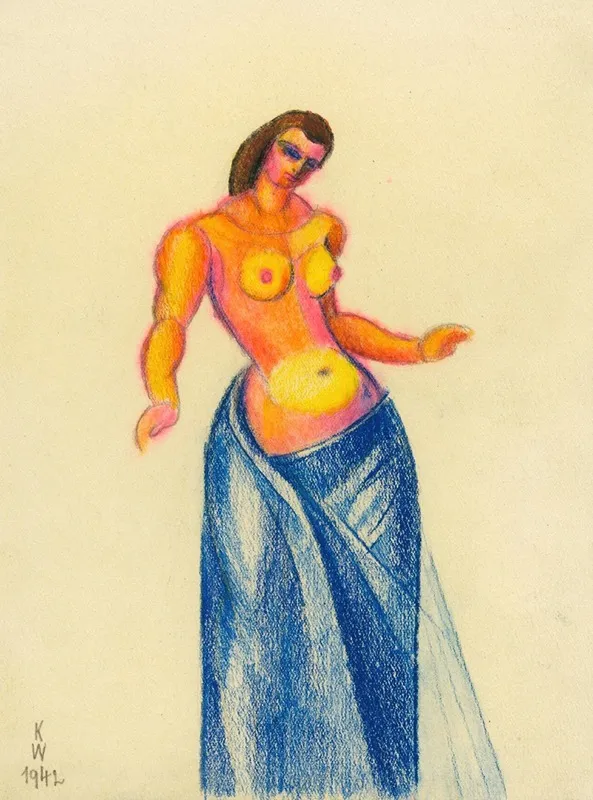 Weiblicher Halbakt Ii