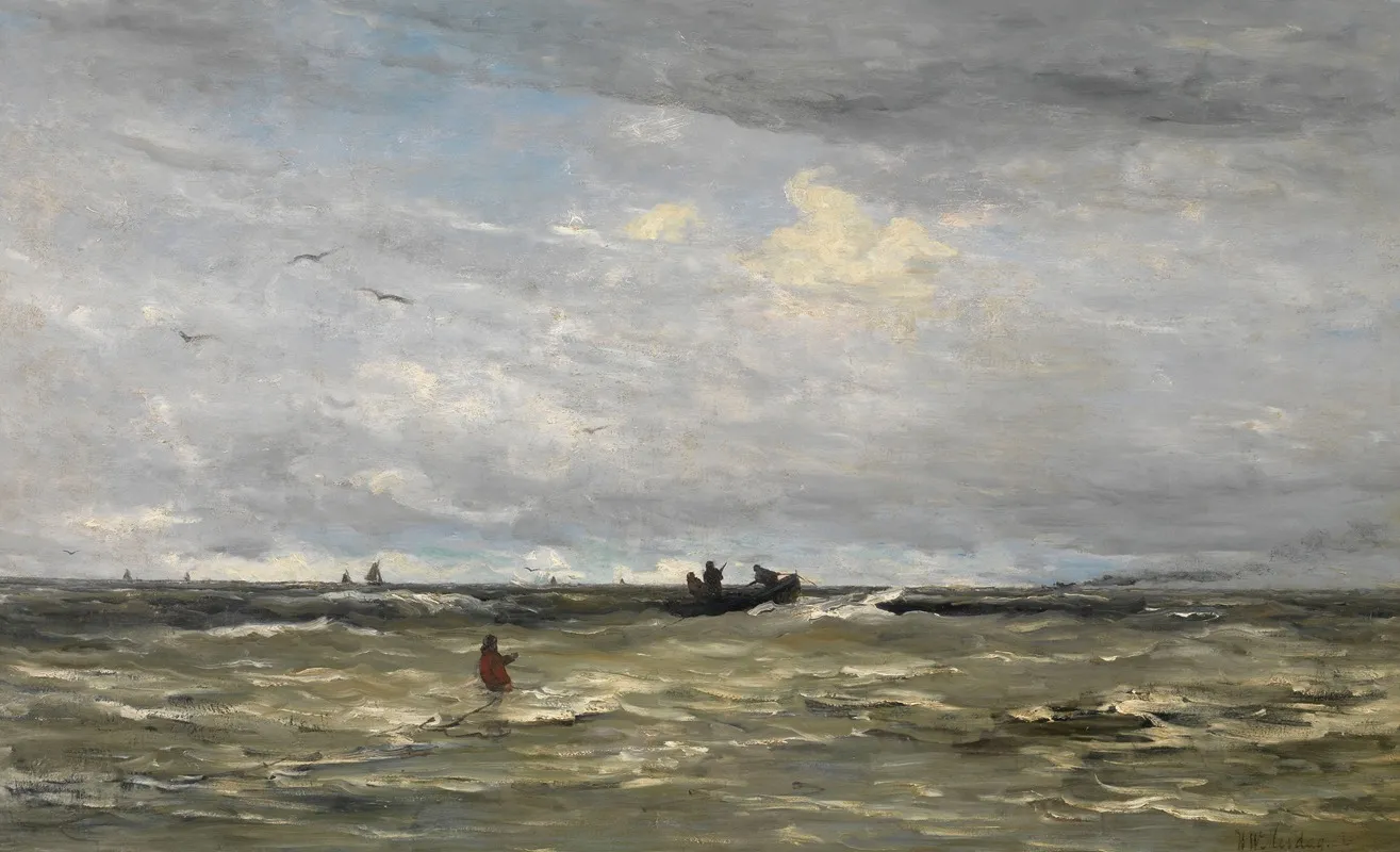 Weigh Anchor by Hendrik Willem Mesdag - Canvas Print