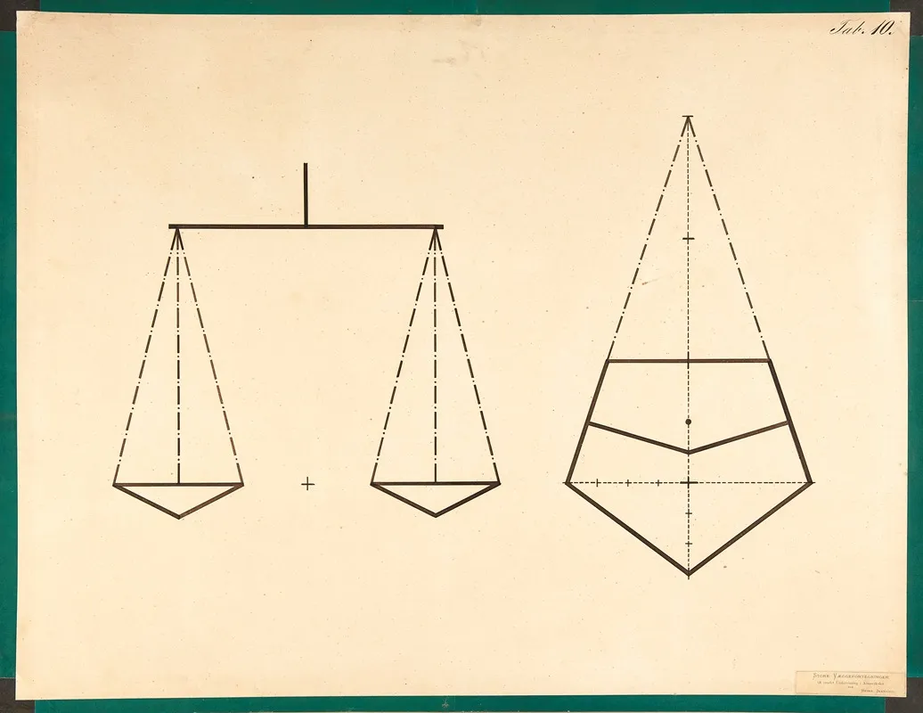 Weights Plumb Bob by Henrich Janniche - Canvas Print