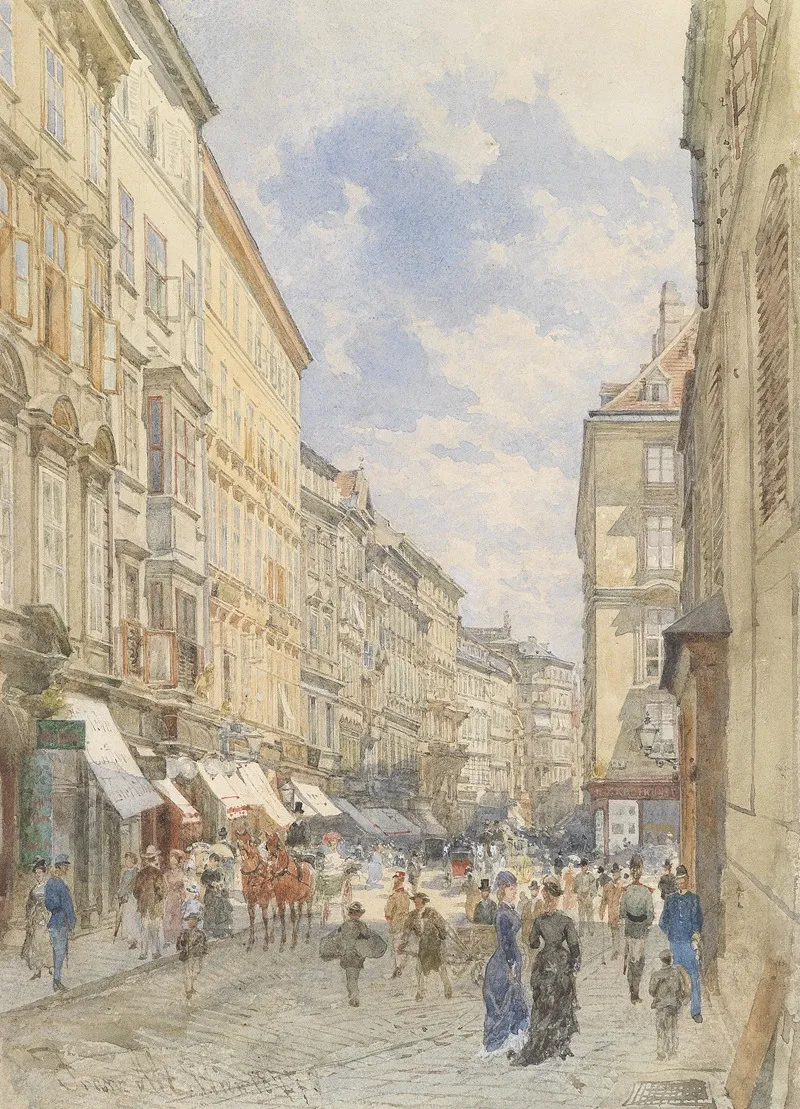 Weihburggasse by Franz Alt - Canvas Print