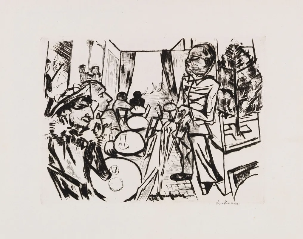 Weihnachten 2 by Max Beckmann - Canvas Print