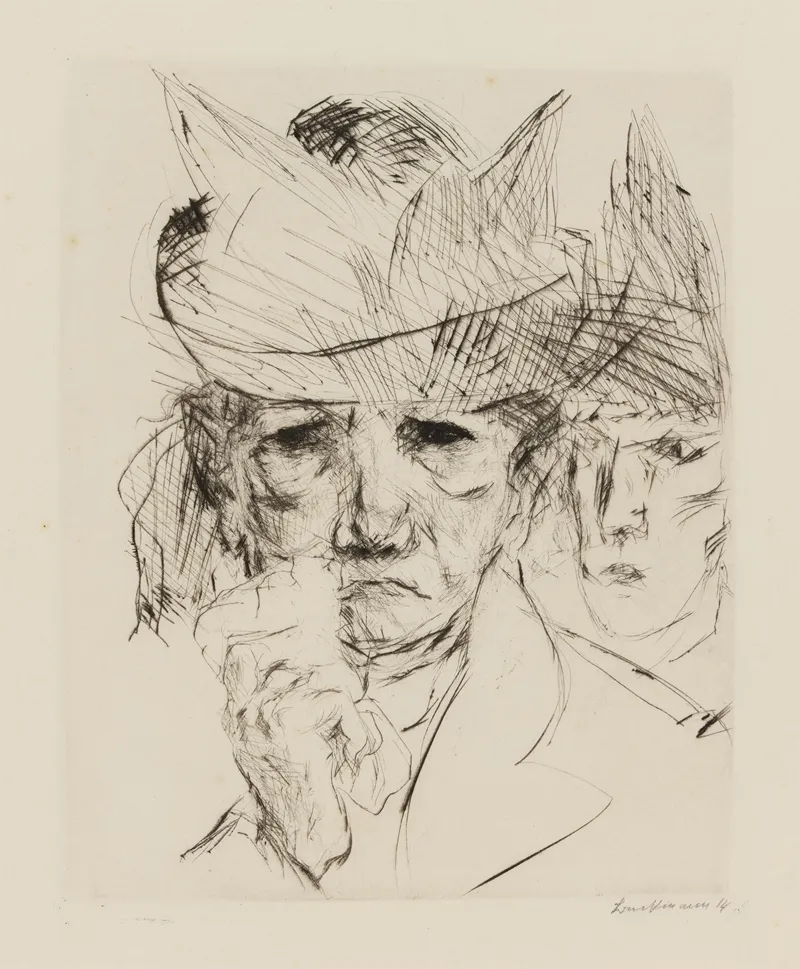 Weinende Frau 2 by Max Beckmann - Canvas Print