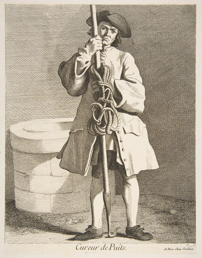Well Cleaner by Edmé Bouchardon - Canvas Print