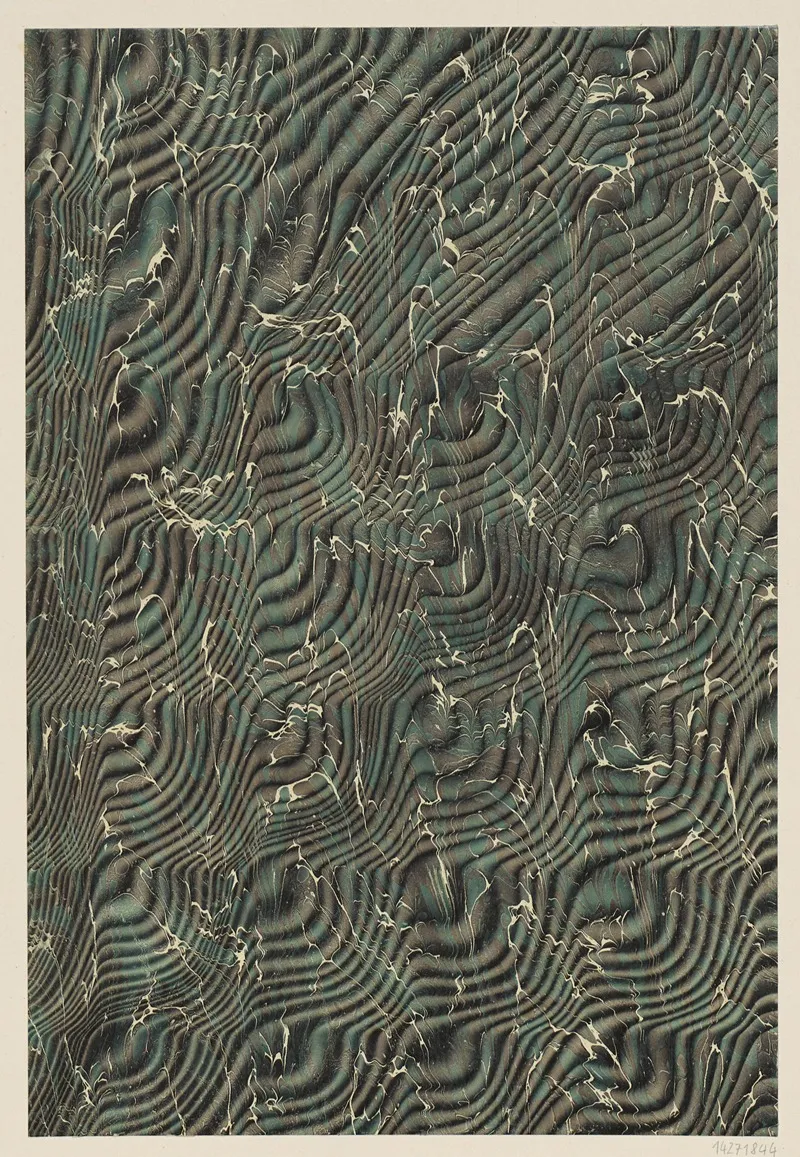 Wellenmarmorpapier 3