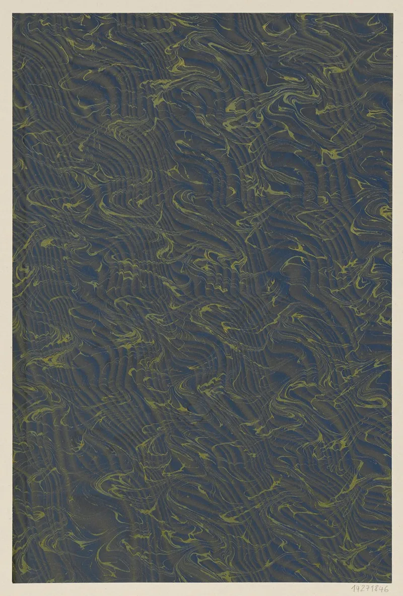 Wellenmarmorpapier 6