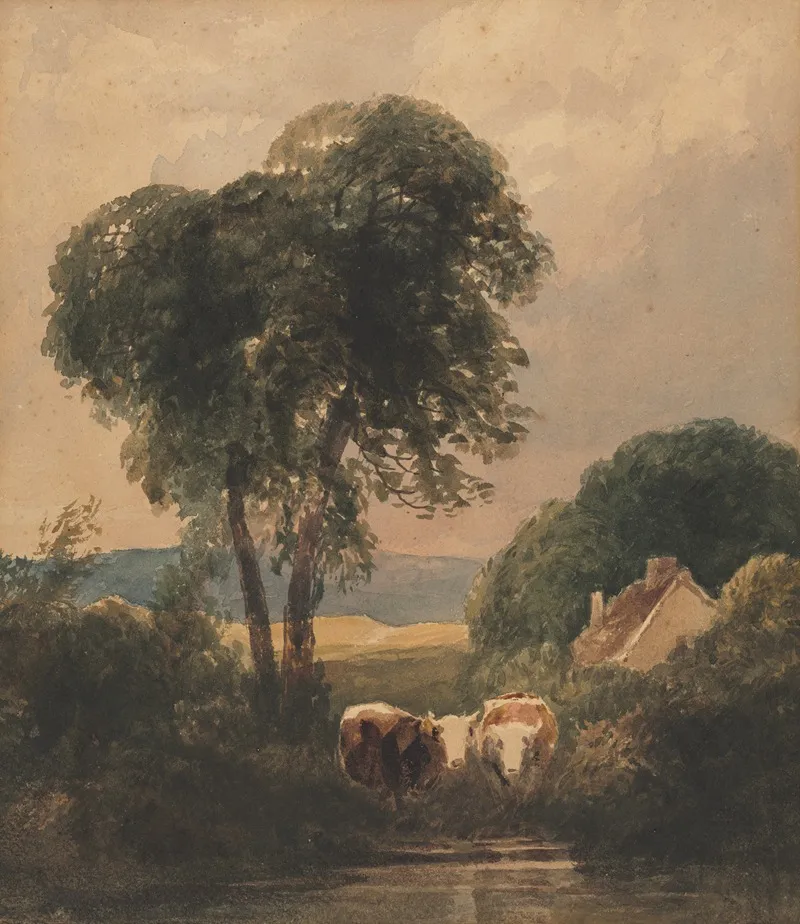 Welsh Landscape With Cattle