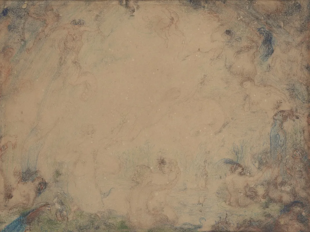 Wenken Der Nimfen by James Ensor - Canvas Print