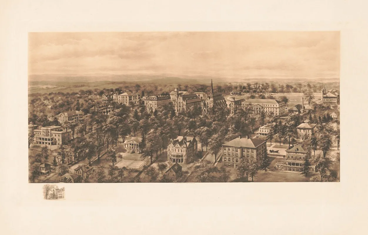 Wesleyan University by Richard Rummell - Canvas Print