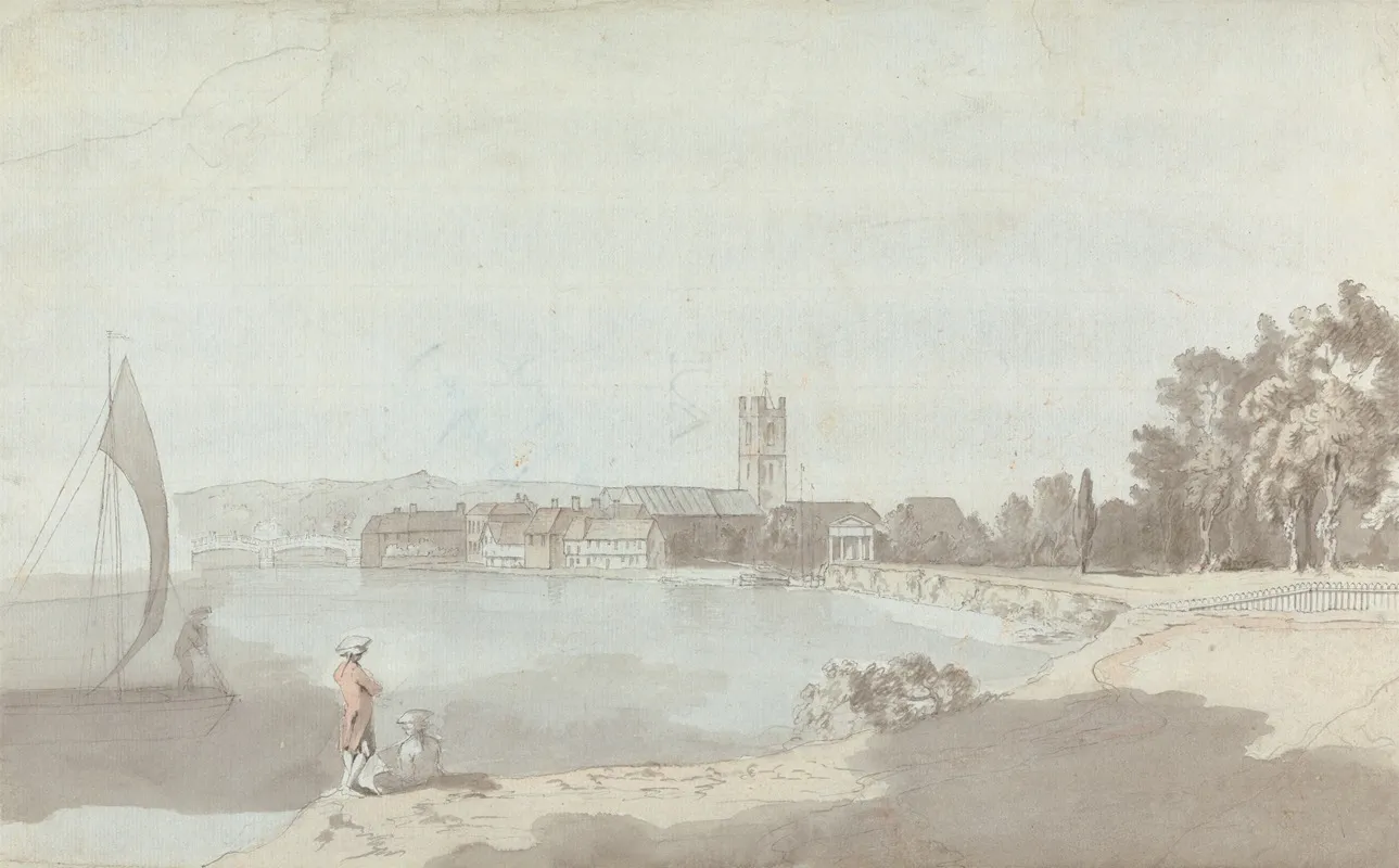 West Country Town By A River