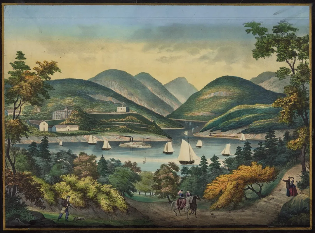 West Point On The Hudson by Henry Jerome Schile - Canvas Print