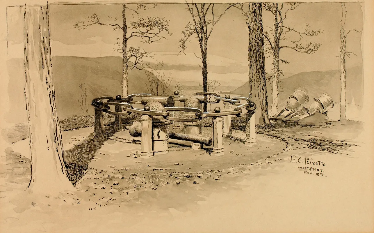 West Point Revolutionary Relics by Ernest Peixotto - Canvas Print