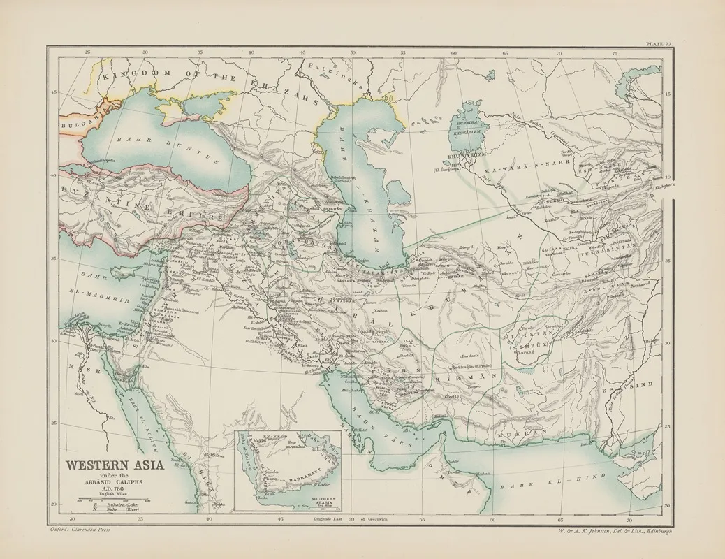 Western‎ ‎asia‎ ‎under‎ ‎the‎ ‎abbasid‎ ‎caliphs by Reginald Lane Poole - Canvas Print