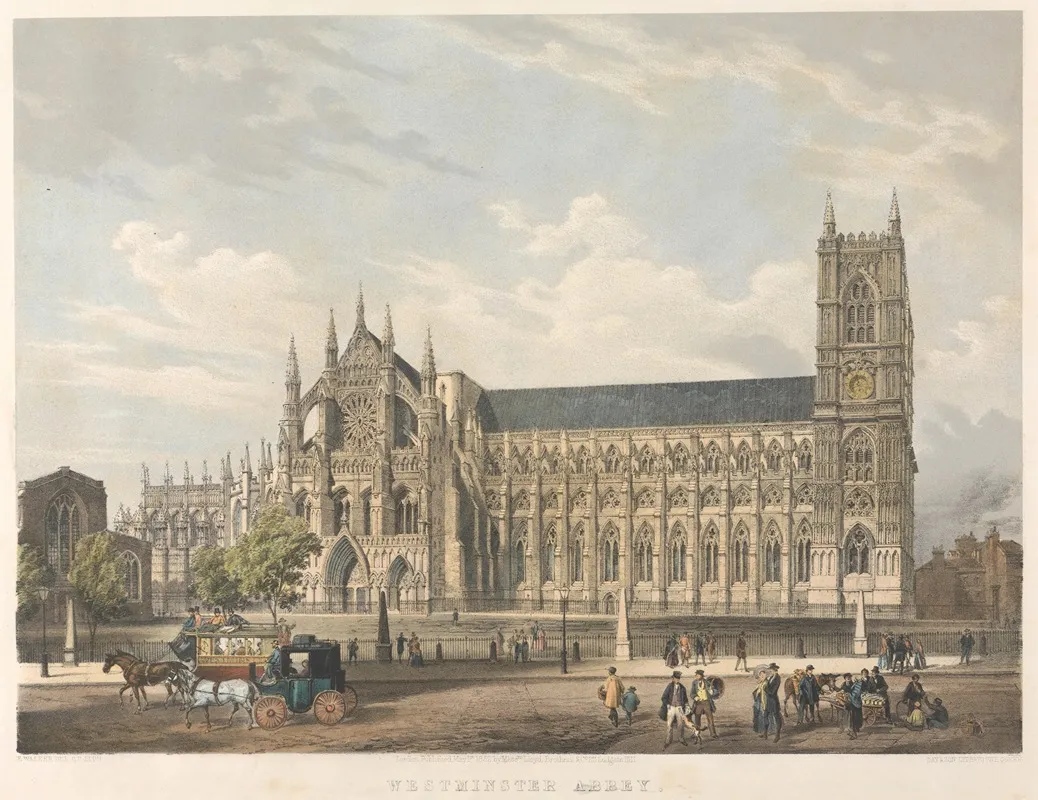 Westminster Abbey 6 by Edmund Walker - Canvas Print